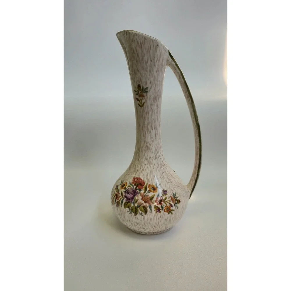 1960's California Originals Pitcher Vase MCM Speckle Art Pottery Torrance CA